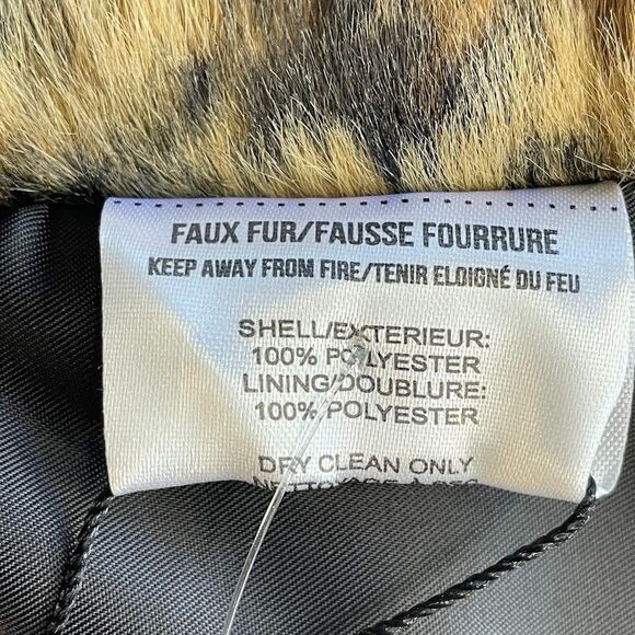 Apparis Jasper Leopard Scarf Womens Fake Fur Animal Print Scarf NEW with TAGS! - Picture 7 of 9